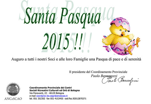 Santa Pasqua 2015 auguri